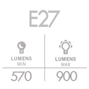 Tabla equivalencias LED & LUMEN E27 570 - 900lm